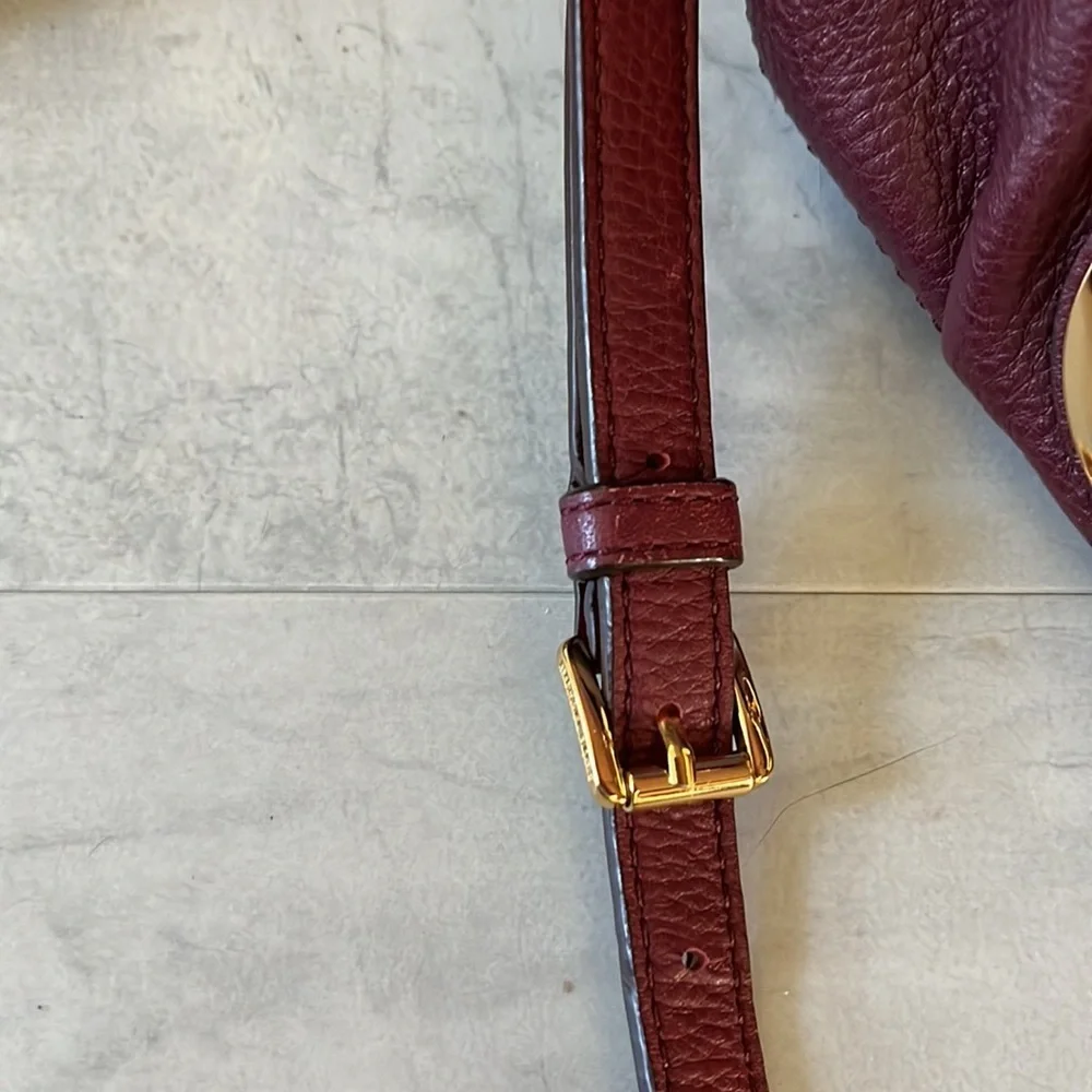 Michael Kors Vintage mini bag burgundy  Crossbody bag  heavy goldtone hardware